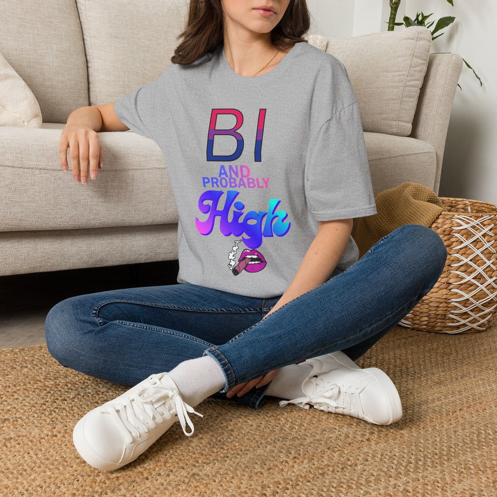 Bi and Probably High Unisex Softstyle T-Shirt