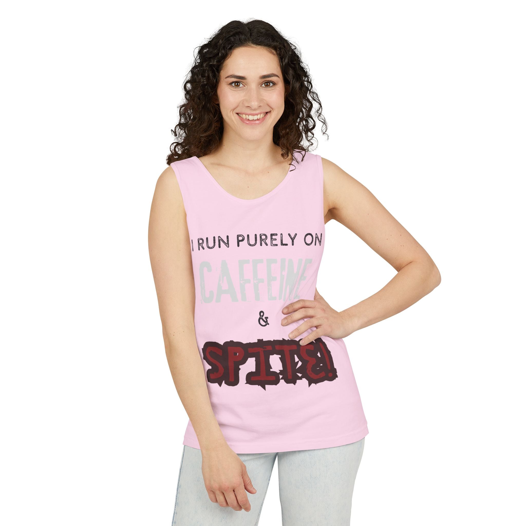Caffeine and Spite Unisex Garment-Dyed Tank Top