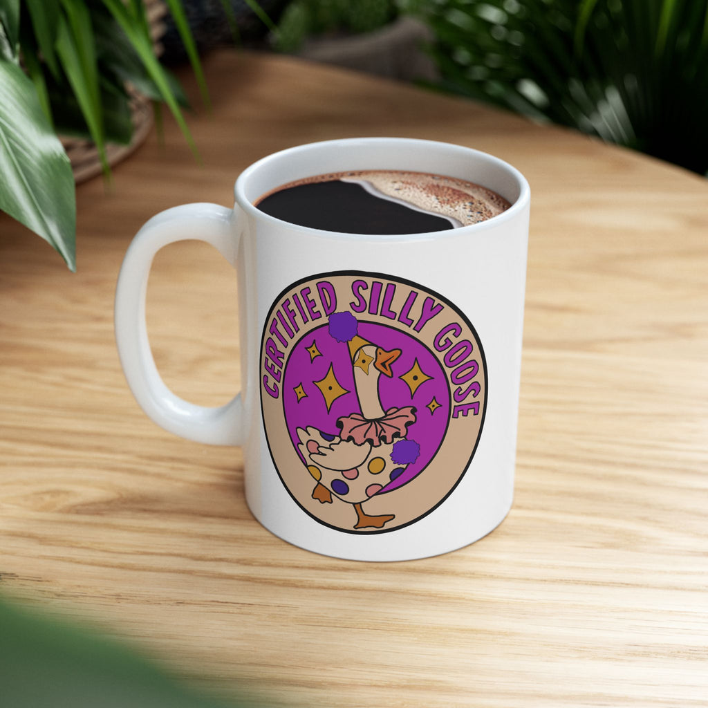 Certified Silly Goose Ceramic Mug, (11oz, 15oz)