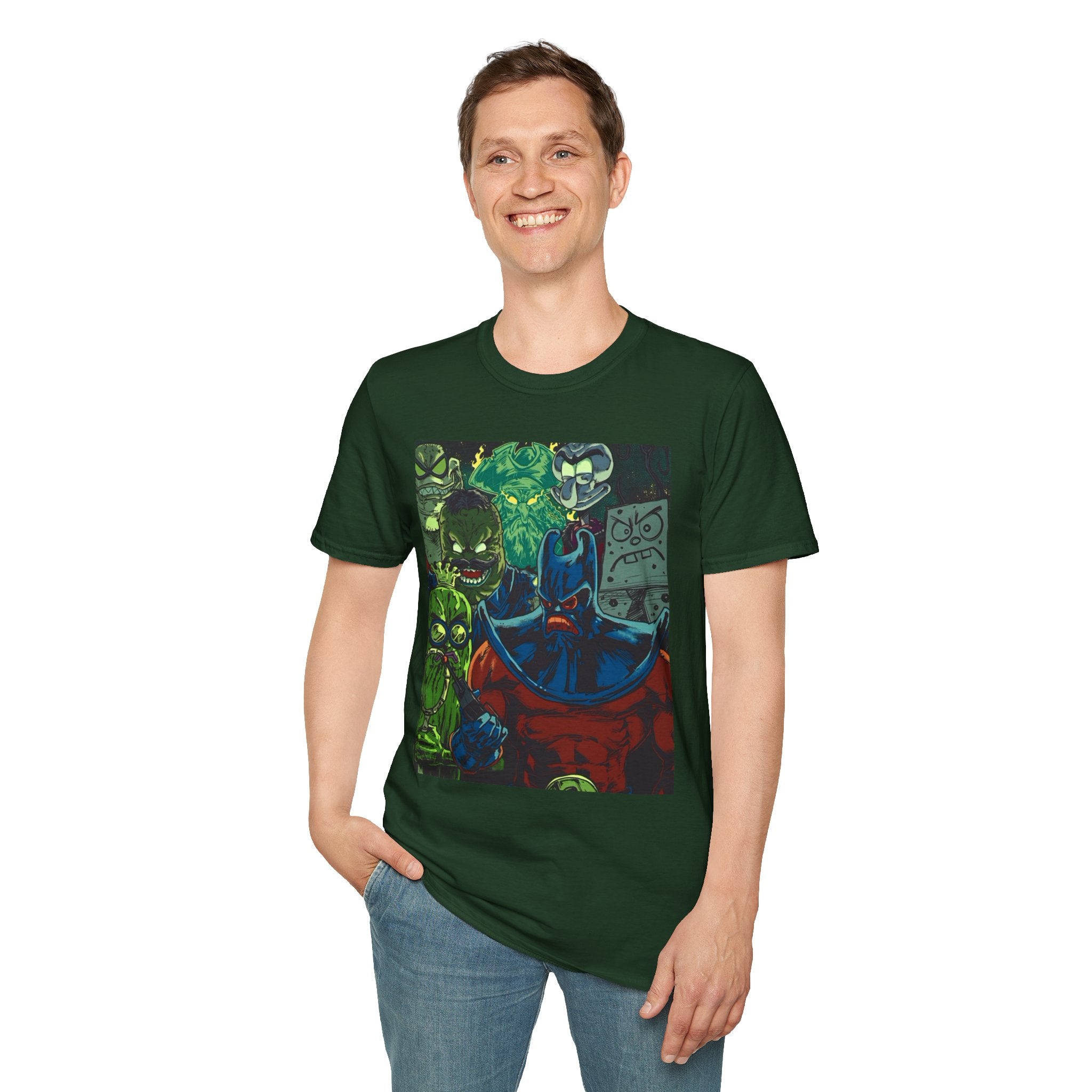 Spongebob Villains Unisex Softstyle T-Shirt