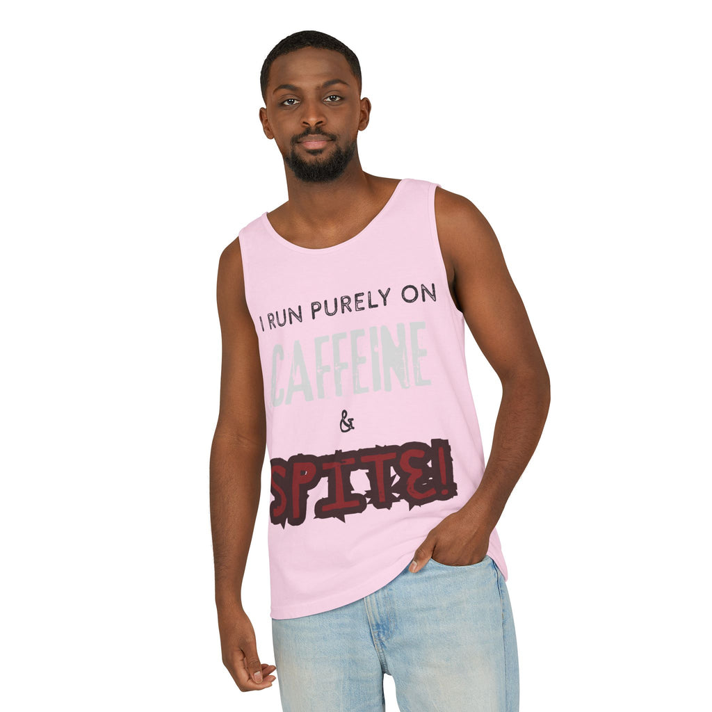 Caffeine and Spite Unisex Garment-Dyed Tank Top