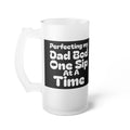 Dad Bod Frosted Glass Beer Mug