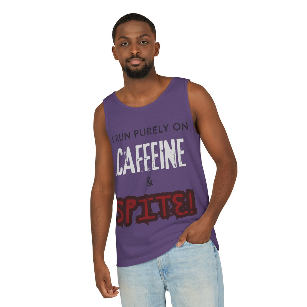 Caffeine and Spite Unisex Garment-Dyed Tank Top