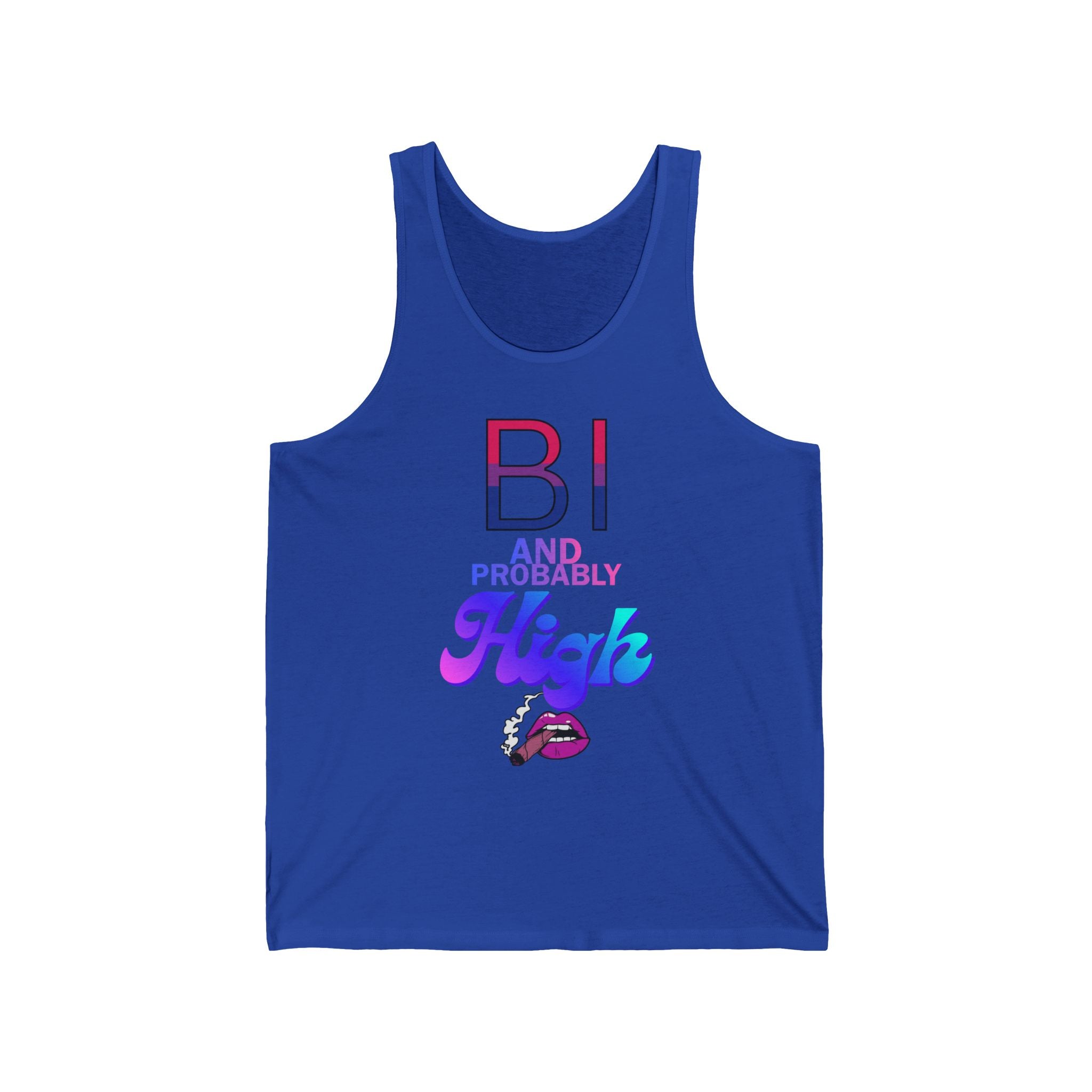 Bi and Probably High Unisex Jersey Tank