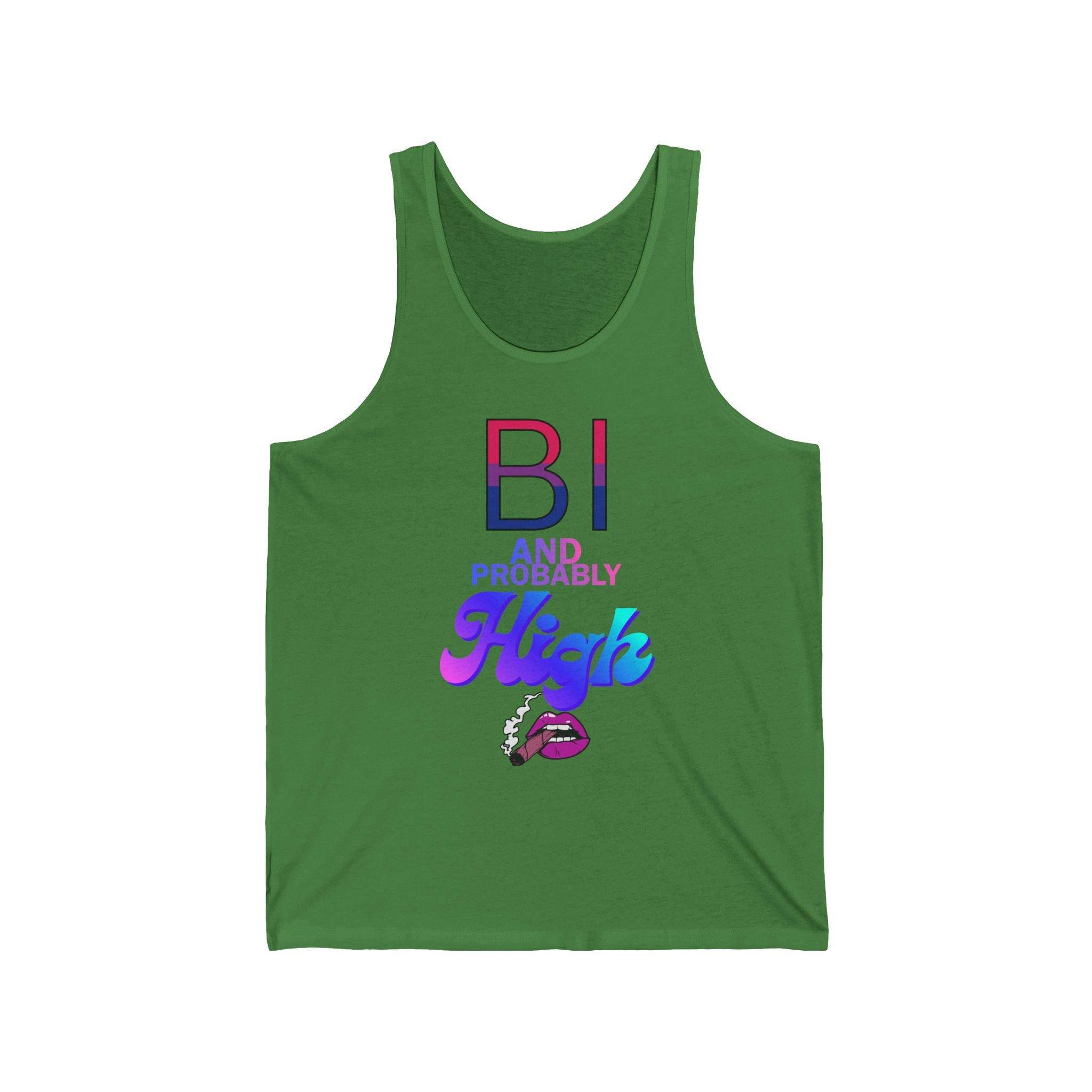 Bi and Probably High Unisex Jersey Tank
