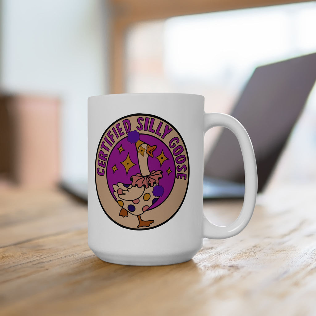 Certified Silly Goose Ceramic Mug, (11oz, 15oz)