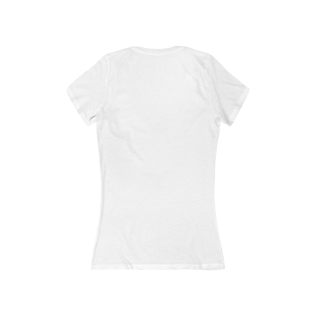 Nom-Nom-Nomisaur - Women's Jersey Short Sleeve Deep V-Neck Tee