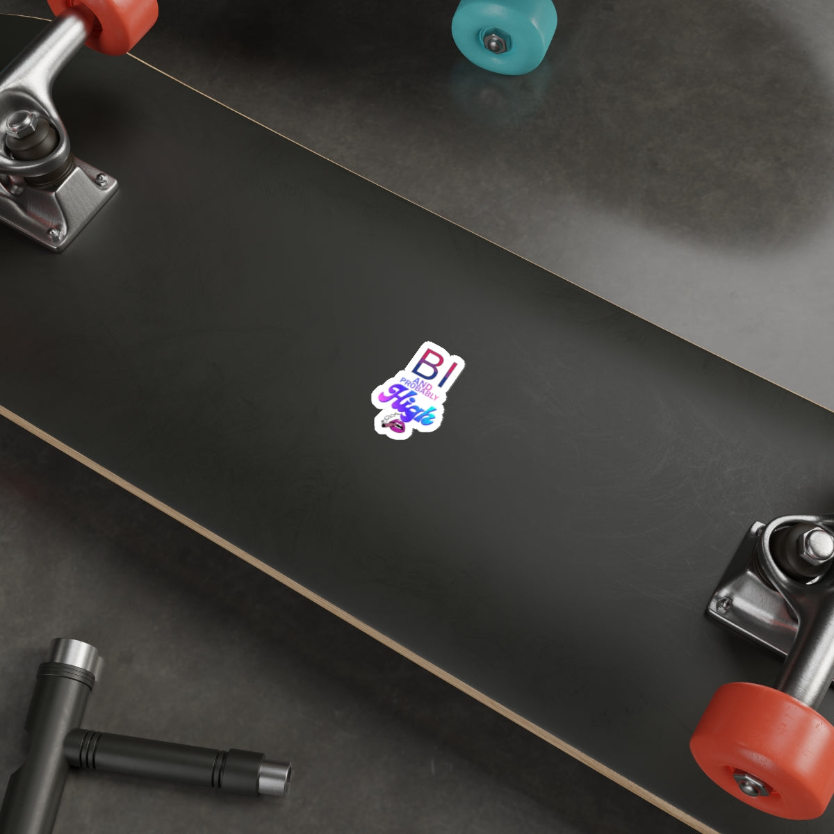 Bi and Probably High! Die-Cut Stickers