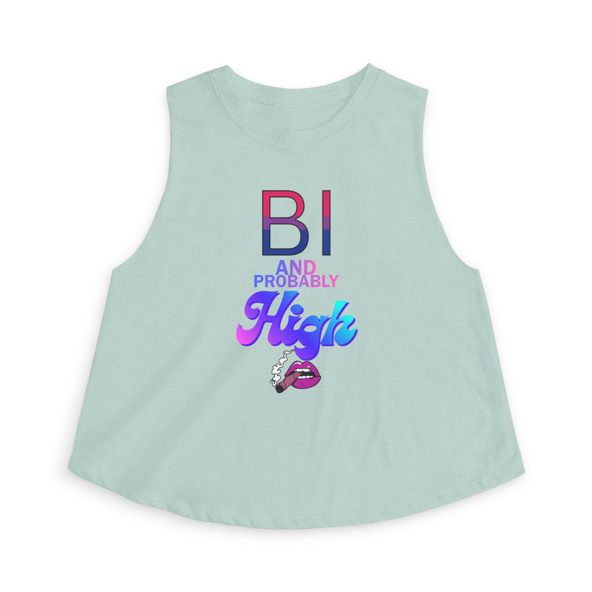 Bi and Probably High Women's Crop Top