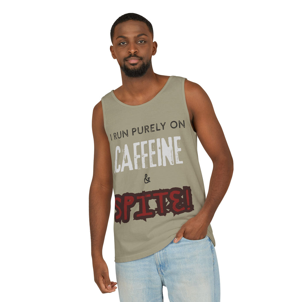 Caffeine and Spite Unisex Garment-Dyed Tank Top