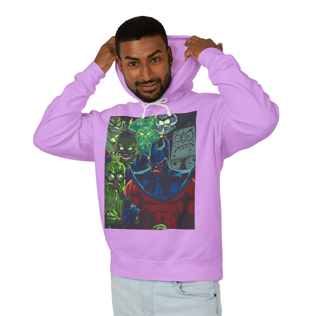 Spongebob Villains Unisex Lightweight Hooded Sweatshirt