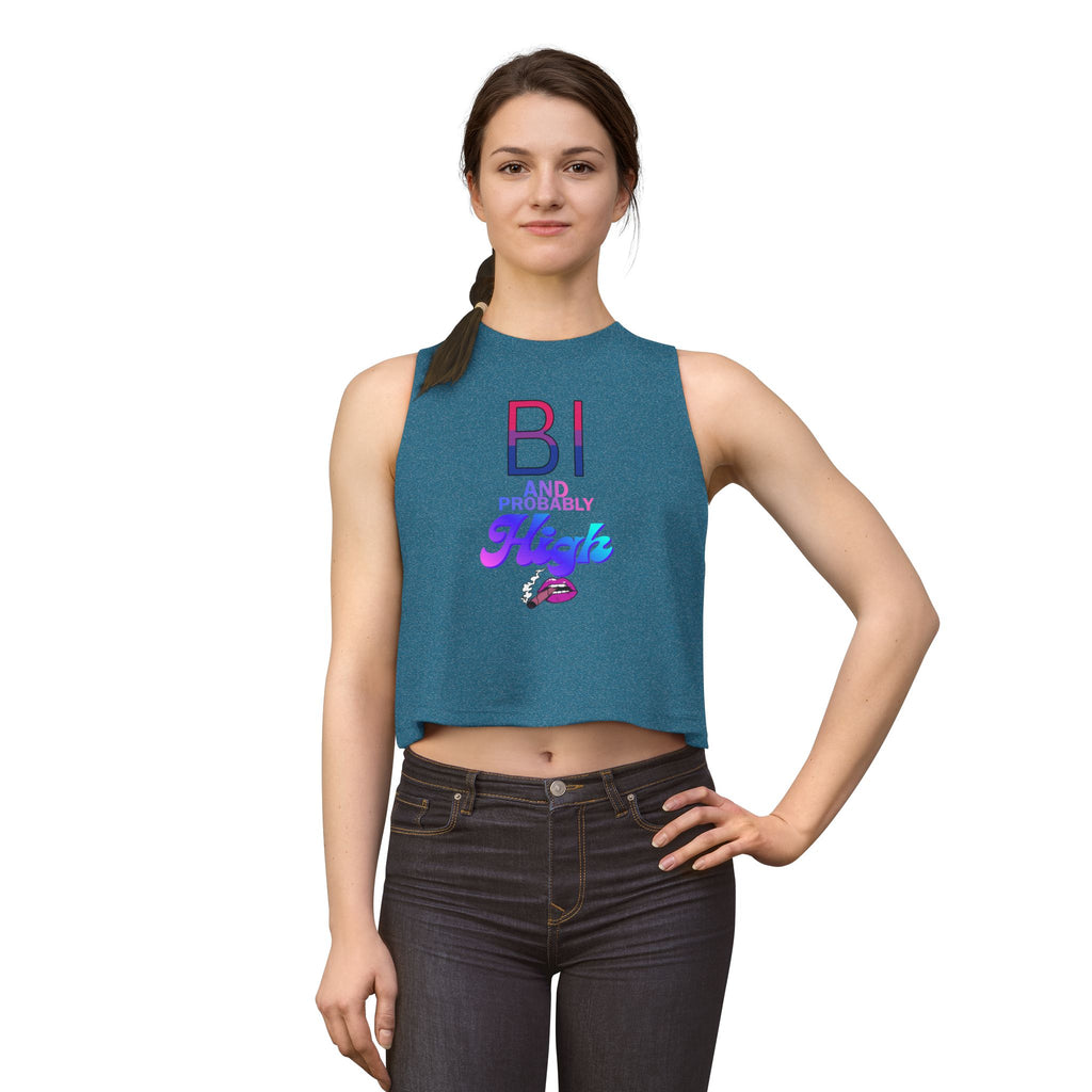 Bi and Probably High Women's Crop Top