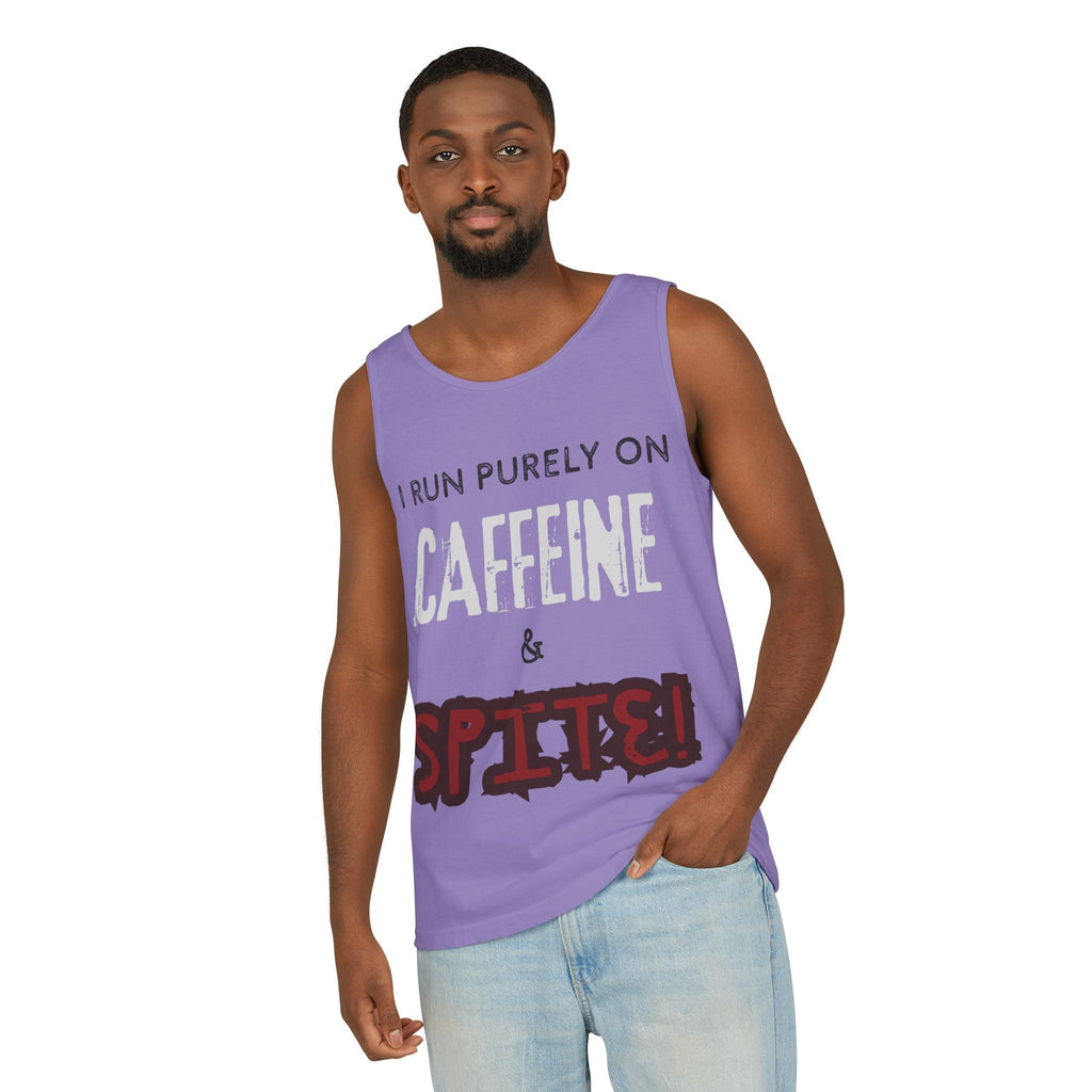 Caffeine and Spite Unisex Garment-Dyed Tank Top