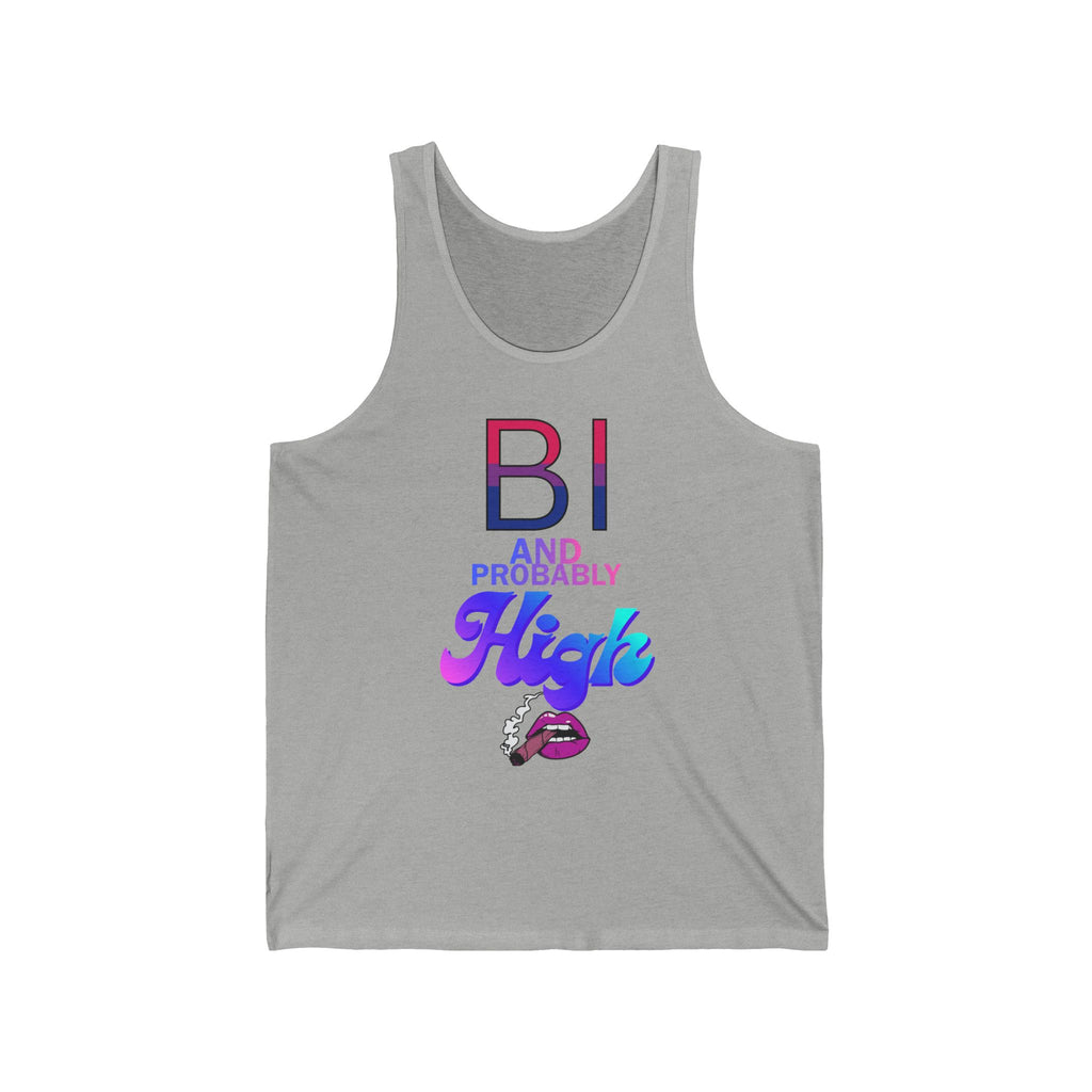 Bi and Probably High Unisex Jersey Tank