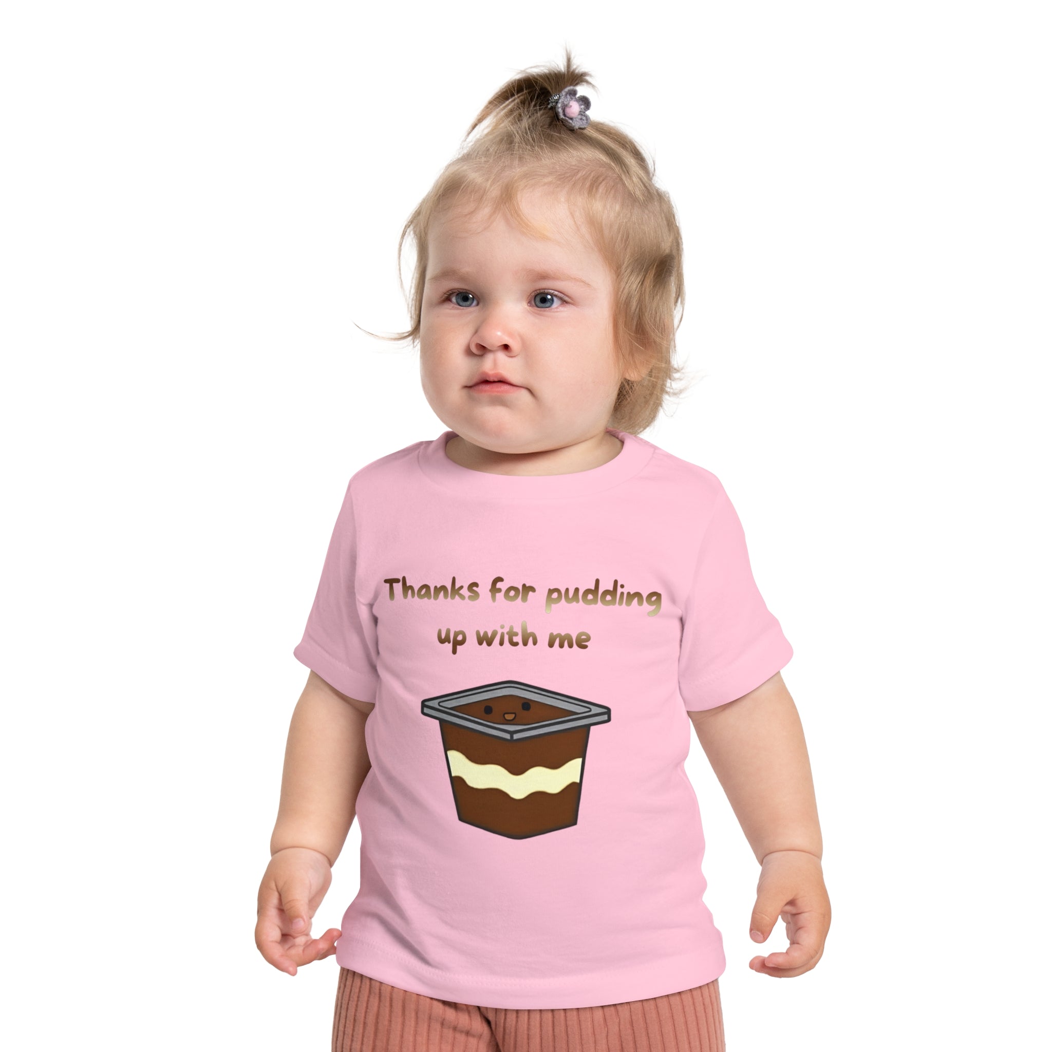Thanks for pudding up with me Baby Short Sleeve T-Shirt